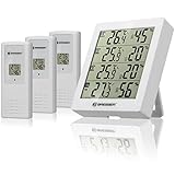 Bresser Wetterstation Funk mit Außensensor Hygro Quadro inklusive 3...