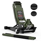 Wagenheber hydraulisch 3T Flache Hubhöhe 75-505mm mit 2X Gummiauflage Profi...