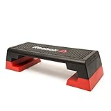 Reebok Steppbrett Reebok Step, Schwarz/rot, 102(L) x 38.5 (W) x 25 (H),...