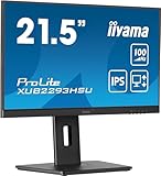 iiyama Prolite XUB2293HSU-B6 54,5cm 21,5' IPS LED-Monitor Full-HD 100Hz HDMI DP...