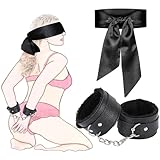 Handschellen Augenbinde für Sexspiele Bettfesseln SM Fetisch Sex Spielzeug,...