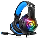 Ozeino Gaming Headset for PS4 PS5 PC, PS4 Headset with Microphone 3D Surround...