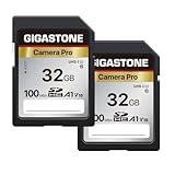 GIGASTONE 32GB SDHC Speicherkarte 2er-Pack, Kamera Pro, bis zu 100 MB/s,...