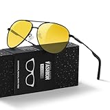 Nachtsichtbrille für Autofahrer Herren Damen Überzieh Nachtsichtbrille Gelb...