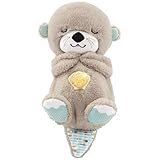 Fisher-Price Schlummer Otter Kuscheltier mit Atembewegung und Musik, Baby...