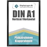 DisplayLager, Dänische Qualität - Klapprahmen mit 25mm Aluminium Profil,...