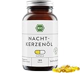 Nachtkerzenöl Kapseln BIO 180 Stück vegane Kapseln mit 500 mg kaltgepresstem...