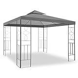 WASSERDICHTER Pavillon Romantika 3x3m Metall inkl. Dach Festzelt wasserfest...