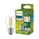 PHILIPS LED Classic ultraeffiziente E27 Lampe in Tropfenform (40 W), LED Lampe...