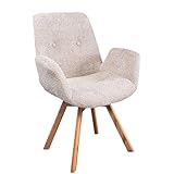 Riess Ambiente Drehbarer Stuhl Baltic - beige Natur - Bouclé Stoff Eiche...