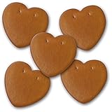 Lebkuchenherz Rohling. 10cm groß 25 Stück
