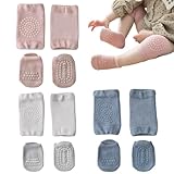Celiodd 3 Paar Krabbelsocken Baby,Baby Stulpen,Krabbel Knieschoner...
