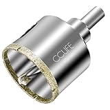 CCLIFE Diamantbohrer, 45mm Diamant Lochsäge mit Zentrierbohrer, 45#...