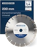 WERKSTEIN Extrem langlebige Diamantscheibe 230mm x 22,23mm x 10mm I Universal...