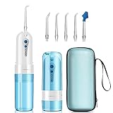 GEEDIAR Munddusche Testsieger Reise, Water Flosser Zahnzwischenraumreiniger mit...