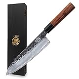 MITSUMOTO SAKARI 22 cm Gyuto Japanisches Messer, Handgeschmiedetes Küchenmesser...