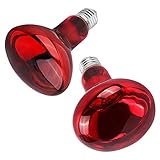 Jooheli Reptilien Rotlichtlampe, 2 Stück Rotlichtlampe Birne 100W, Reptilien...