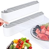 Housolution 2 Stück Magnetischer Frischhaltefolienspender mit Schneider,...