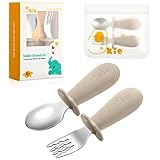 Qkie Kinderbesteck Baby Besteckset Mit Aufbewahrungstasche Edelstahl Baby...