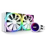NZXT Kraken X63 RGB 280mm - RL-KRX63-RW - AIO RGB CPU Liquid Cooler - Rotating...
