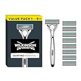 Wilkinson Sword Quattro Titanium Rasierklingen mit Herren Rasierer (sortiert...