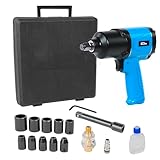 Güde Druckluft-Schlagschrauber-Set (Anschlussgewinde IG 1/4', 6 bar Pressdruck,...