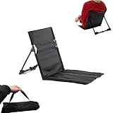 Nicoone Strandmatte mit Rückenlehne, Leichter Strandstuhl, faltbar, tragbar,...
