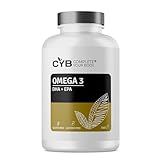 CYB | Omega 3 Kapseln Hochdosiert – 240 Kapseln 4 Monats Vorrat – Omega 3...