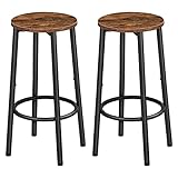 HOOBRO Barhocker 2er-Set, Barstuhl für die Küche mit...