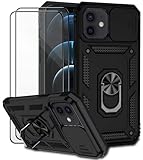 Dechyi für iPhone 12/12 Pro Hülle mit Panzerglas Schutzfolie Schutzhülle mit...