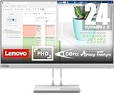 Lenovo L24e-40 Monitor 23,8 Zoll FHD (VA, 100 Hz, 4 ms, VGA, HDMI-Kabel, AMD...