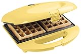 Bestron Brüsseler Waffeleisen Im Retro Design, Waffelmaker Für 2 Belgische...
