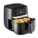 MEDION E50 XL Heißluftfritteuse (5,7 Liter, Airfryer, ca. 1700 Watt, Digitales...