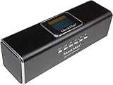 Musicman MA Soundstation Stereo-Lautsprecher mit intergriertem Akku und LCD...