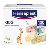 Hansaplast Universal Kinderpflaster (100 Strips), Wundpflaster mit niedlichen...