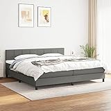 Tidyard Boxspringbett mit Matratze Jugendbett Bett mit Kopfteil Bettrahmen...