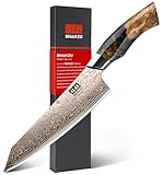 SHAN ZU Damastmesser aus Kupfer Kochmesser Handgeschmiedetes Japanisches Messer,...