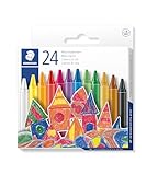 STAEDTLER Wachsmalkreide, leuchtende Farben, 8 mm Durchmesser, mit...