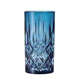Nachtmann Longdrinkgläser Set 395 ml, 2 Stück, Blau, Noblesse, 105441,...