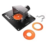 SpeTool Präzisions-Aluminium Frästisch Einsatzplatte mit Staubabsaugung,...