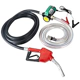 OULUTO 12V 260W Dieselpumpe Absaugpumpe Kraftstoffpumpe mit Automatischer...