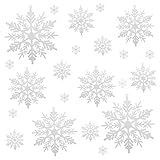 51 Stück Schneeflocken Weihnachten Deko, Weihnachtsbaumschmuck, Schneeflocken...
