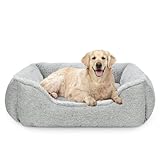 JOEJOY Hundebett, Hundekorb Flauschig, Waschbar, rutschfest, Weich Bequem...