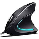 Abauoat USB-Maus, verdrahtet, vertikale ergonomische Maus, vertikaler Griff und...