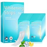 28 Stück Zahnaufhellung Streifen, Zahnaufhellungsstreifen, Effektive Reduziert...