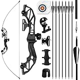 SERfawnCH 30LBS Rechtshänder Recurvebogen Set mit Carbon-Pfeilen Armschutz und...