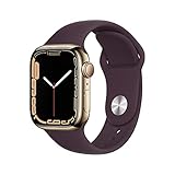 Apple Watch Series 7 (GPS + Cellular, 41mm) - Gold Stainless Steel Case with...