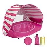 YORFULL Strandmuschel Baby Pop Up, Baby Zelt Strand UV-Schutz 50+, Strandzelt...