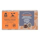 By Amazon Hauskompostierbare Kaffeekapseln, kompatibel mit Nespresso, 100 %...