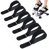6 Stück Pedalriemen,Länge Verstellbar Pedal Straps,Universal Nylon Heimtrainer...